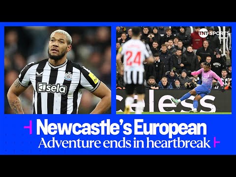 FULL-TIME SCENES as Newcastle United's European adventure ends in heartbreak against AC Milan 💔