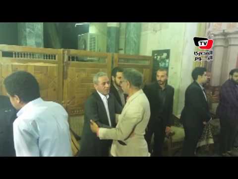 خالد علي وسيد رجب وأشرف زكي في عزاء شقيق «صبري فواز»