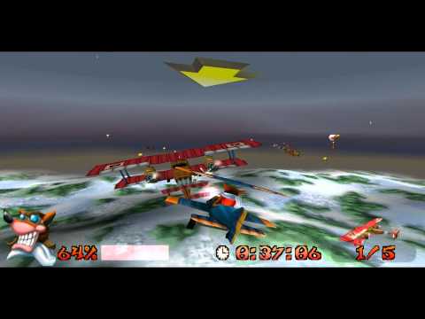 Let's Play Crash Bandicoot 3 JAP Co-Commentary Part 39 - More Time Trials!