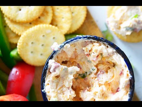 How to Make the BEST Pimento Cheese Dip Recipe - EASY + Naturally Low Carb, Keto, and Gluten Free!