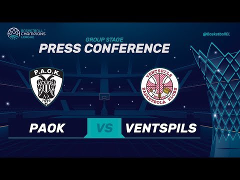PAOK v Ventspils - Press Conference - Basketball Champions League 2017-18