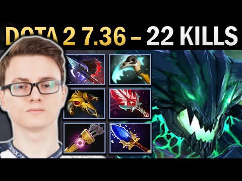 Outworld Destroyer Gameplay Miracle with Vyse and 22 Kills - Dota 2 7.36