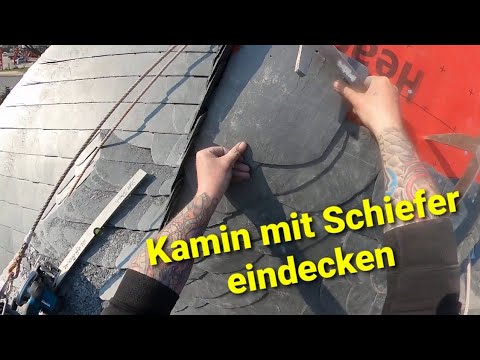 Live vom Schieferdach in Bad Lausick - Vorderseite Kamin decken - Wasserstein und Endort