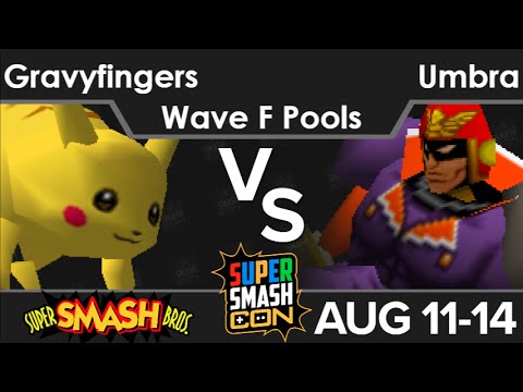 SSC16  - Gravyfingers (Pikachu) vs tR3g | Umbra (C Falcon) Wave F Pools - SSB64