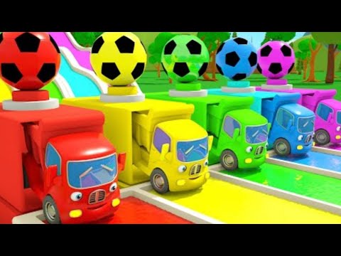 Color Balls & Sing a Song! | Wheels On the Bus Children's Songbook-Baby Nursery Rhymes & Kids Song