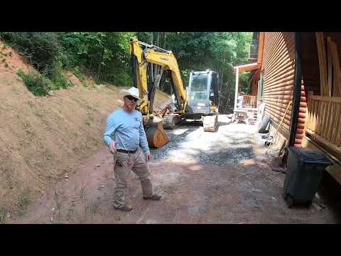 Installing a catch basin and drain line