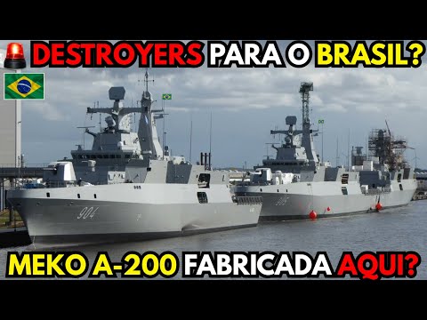 🚨🇧🇷 New Destroyers for Brazil! The “Super Tamandaré” MEKO A-200 Manufactured Here?