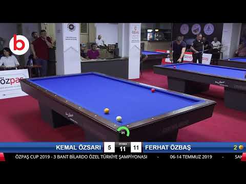 KEMAL ÖZSARI & FERHAT ÖZBAŞ Bilardo Maçı - SAKARYA ÖZPAŞ CUP 2019-2.TUR