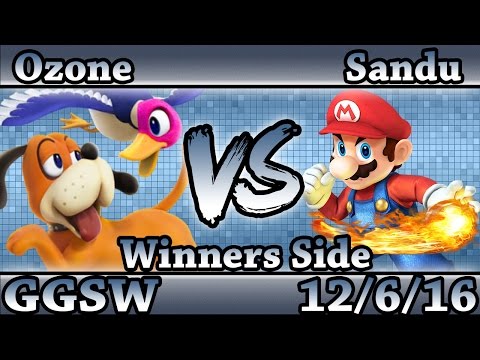 GGSW 10 - Ozone (Duck Hunt) Vs. Sandu (Mario) Smash Wii U Winners Side - Smash 4