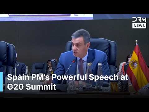 Spain’s PM Pedro Sánchez Slams US Tariffs, Demands Peace in Ukraine & Gaza at G20 Summit | AC1G