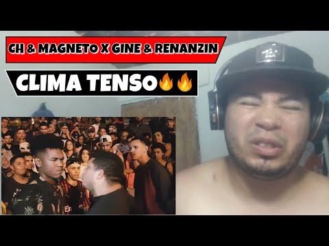(CLIMA TENSO) CH(ES) E MAGNETO X GINE E RENANZIN(SP)1°FASE BATALHA DO COLISEU EDIÇÃO#35 REACT/REAÇÃO