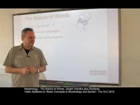 MOR101 - The Nature of Words