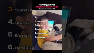 Ranking Worst Children Crash Outs