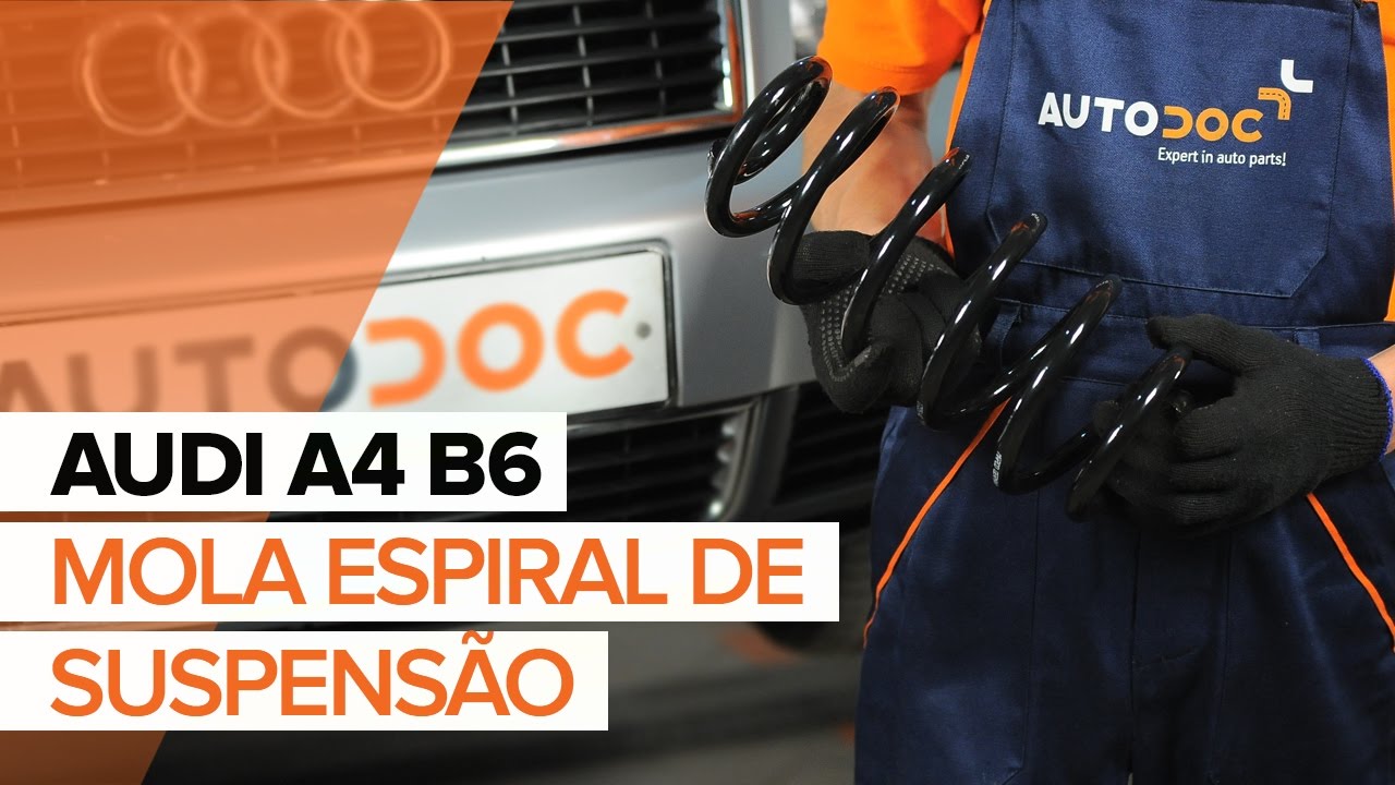 Como mudar molas de suspensão da parte dianteira em Audi A4 B6 - guia de substituição