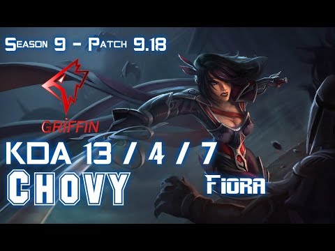 GRF Chovy FIORA vs RIVEN Top - Patch 9.17 KR NORMAL