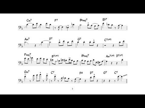 "A Beautiful Friendship"  - Originally Carl Fontana Transcribed by Camden Brown