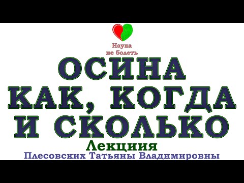 ОСИНА КОРА  -||-  ЭФФЕКТИВНЫЙ ПРИЁМ ОСИНЫ