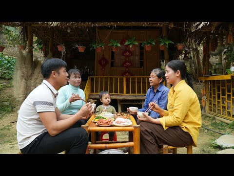 A single mother prepares a warm meal to express her gratitude to a kind woman.