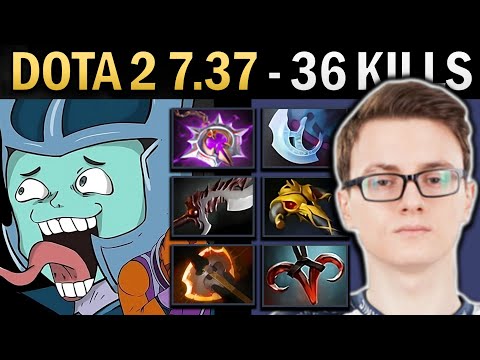 Phantom Assassin Gameplay Miracle with 32 Kills and Abyssal - Dota 7.38