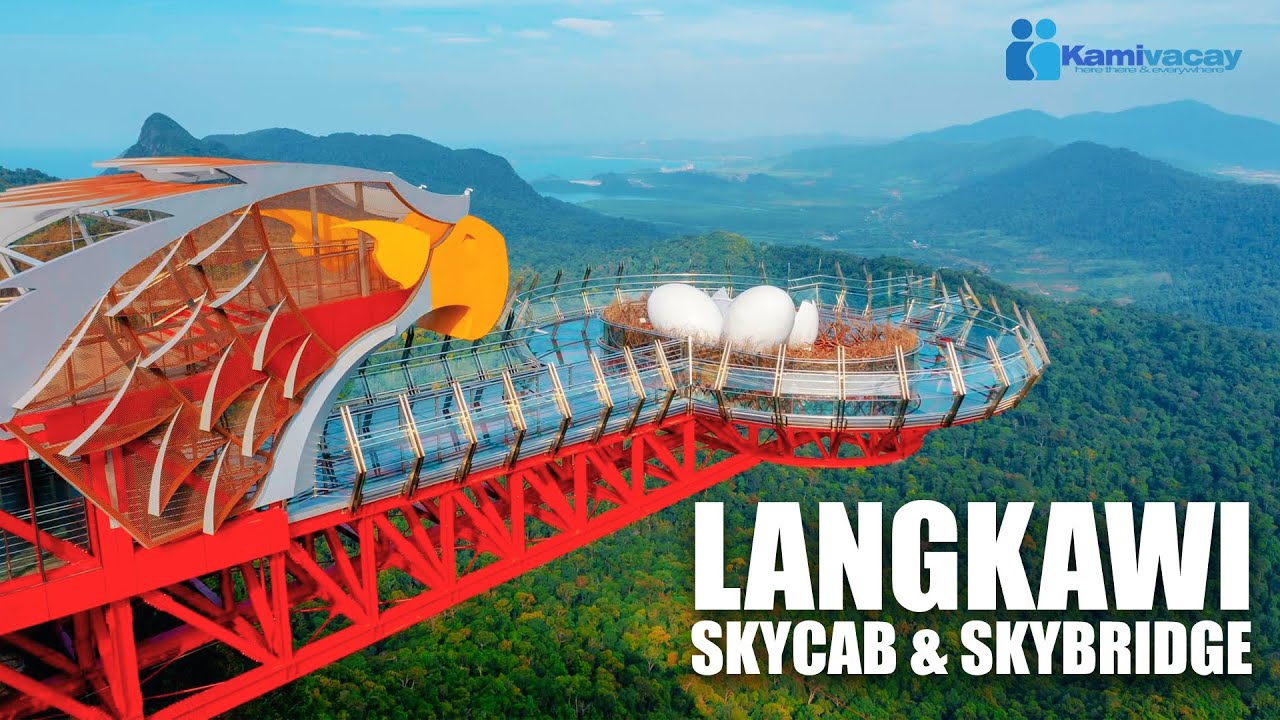 see the stunning Langkawi’s Sky Bridge with a cable car ride, SkyGlide, and nearby attractions!
