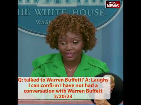 Q: Talks With Buffett? A: Laughs, I Can Confirm I Have Not Had A Conversation With Warren Buffett