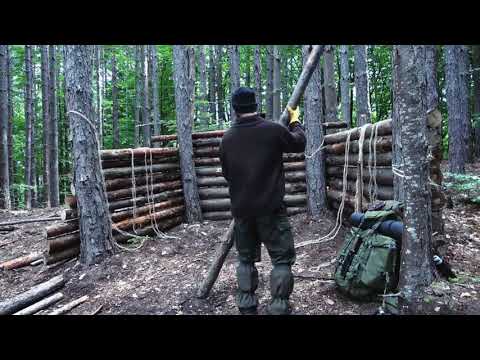 image-How do you make a warm shelter in the woods?