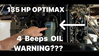 Einfacher Trick: Mercury Optimax-Ölwarnung.