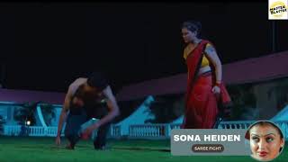 Sona Heiden Hot Saree Fight  Woman Fight Scene  MB