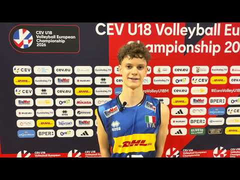 Andrea Rizzo al termine di Italia-Grecia 3-0