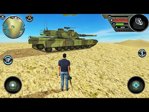 Miami Gangster Crime Hero Army Tank and Helicopter Open World City - Android Gameplay