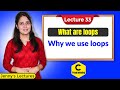 C_33 Introduction to Loop in C Language | Need of loops| C Language Tutorials