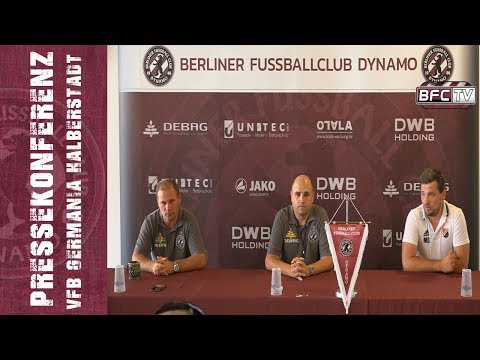2.Spieltag - Regionalliga Nordost - BFC Dynamo - VfB Germania Halberstadt 0:5 - 04.08.2018 - PK