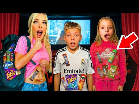 WER schmuggelt mehr SÜßIGKEITEN ins KINO 😳🍿