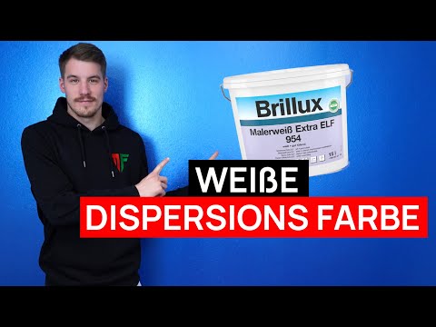 Die Weiße DISPERSIONS FARBE für FÜLLENDE DECKEN- UND WANDANSTRICHE - Malerweiß Extra ELF 954