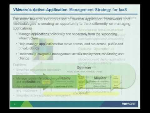 VMworld 2012: Session CIM2646 - Cloud Application Platform Automation on vSphere Infrastructure