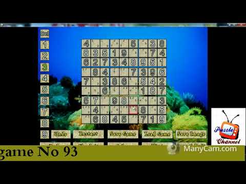 Sudoku puzzle level 1 game No 93-   حل لعبة سودوكو مستوى اول  لعبة رقم  93-