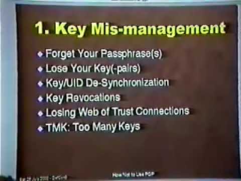 DEF CON 8   DDT   What PGP And Crypto Is And How To Use It