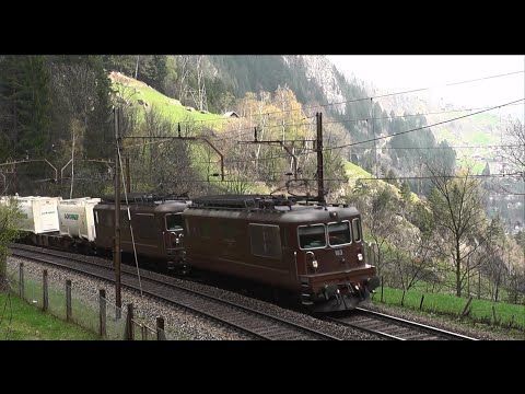 Milchzug mit 4 Loks bespannt am Gotthard
