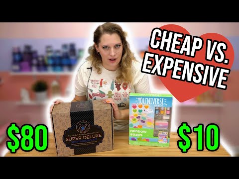 CHEAPEST vs MOST EXPENSIVE AMAZON SOAP KITS 🎄 SOAPMAS DAY 7
