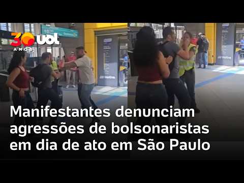 Manifestantes denunciam agressões de bolsonaristas em dia de ato em São Paulo