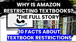 Amazon Restricting Textbooks? What Can You Do? Every question answered about Amazon gating books