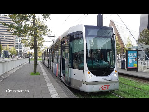 RET Tram 18 Marconiplein - Rotterdam Centraal | Herfst 2022