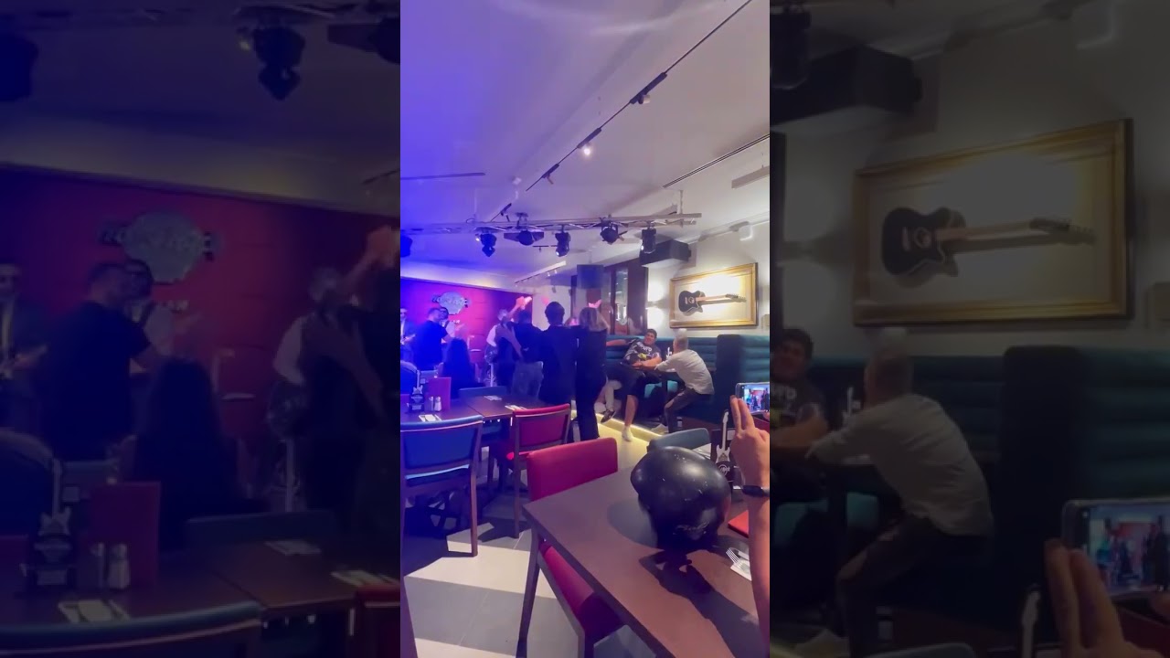 ENJOYING MUSIC AT HARDROCK CAFE MILAN | Marlaine❤️ #shorts