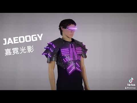 COSPLAY-Luminous LED Clothing, Fluorescent Glasses, Stage Show Armor, Night Show