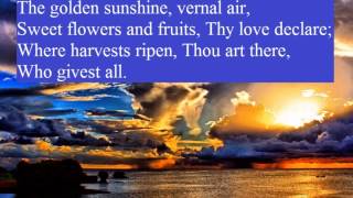 O Lord of heaven and earth and sea
