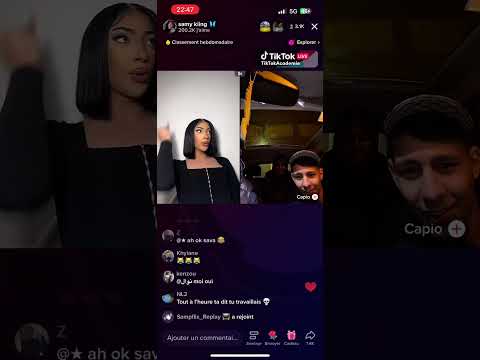 Samy Kiing parle à des mecs en live