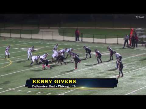 Kenny Givens - Hubbard Defensive End - Highlights
