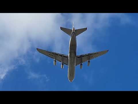 Antonov An-124 starts in Nuremberg / Nürnberg to Leipzig at 23.02.2022