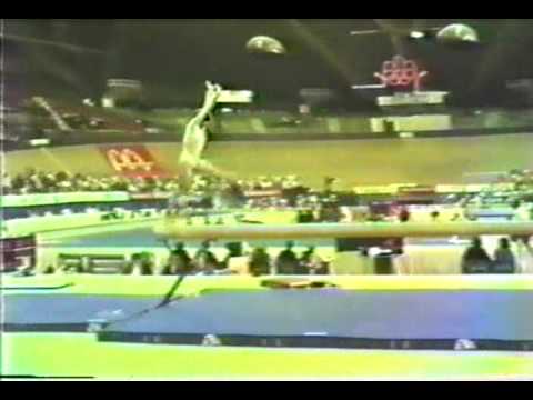 8th T HUN Tunde Zsilinszki BB - 1985 World Gymnastics Championships 9.425