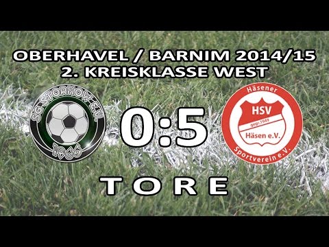 SG STORKOW II - HÄSENER SV II 0:5 - Tore [2.Kreisklasse West 2014/15 - 14.Spieltag]